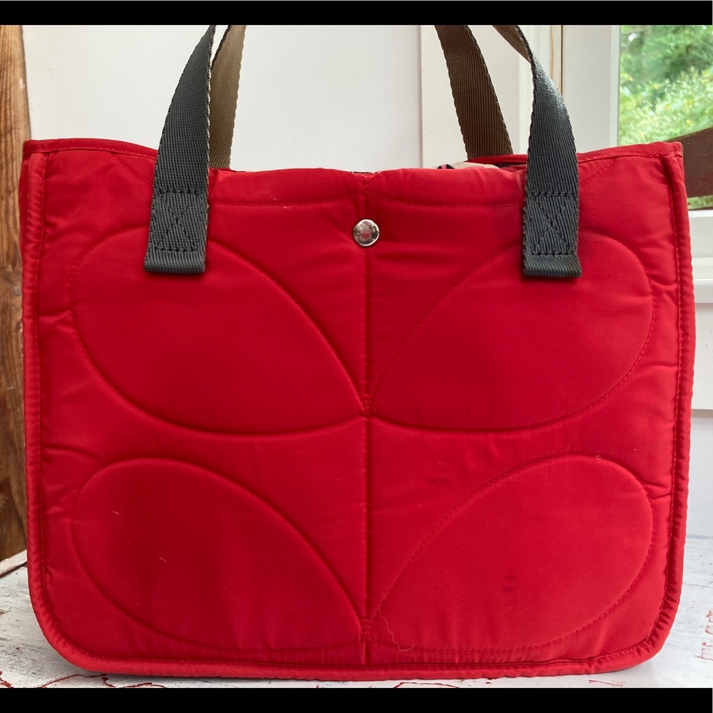 Orla Kiely reversible fabric handbag